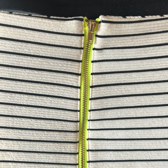 Striped Zip Pencil Skirt - Picture 6 of 6